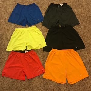 LOT OF 6 Nike Dri-Fit 2-in-1 PHENOM Running Shorts